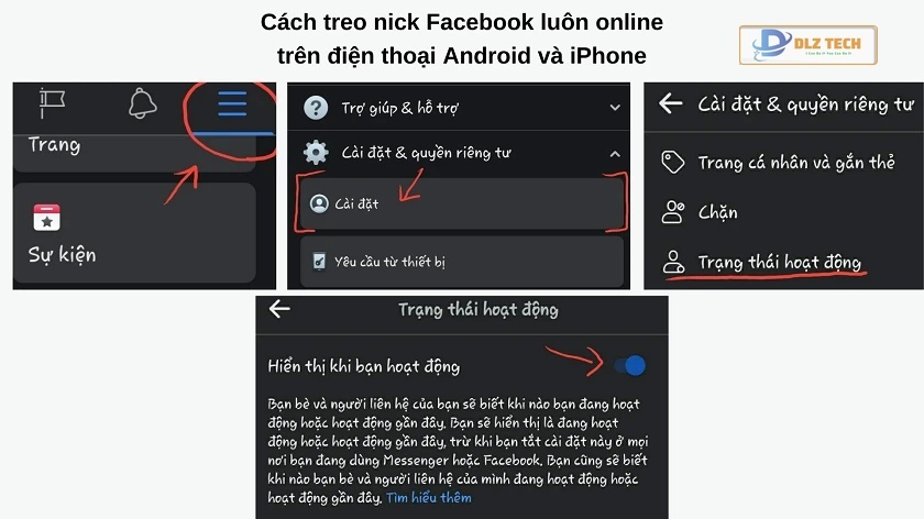 Treo nick Facebook trên điện thoại Android