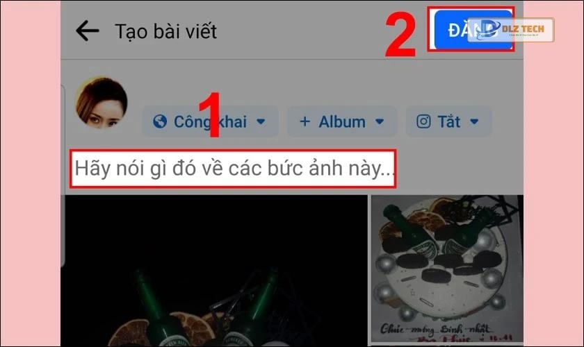 Hãy viết một dòng trạng thái