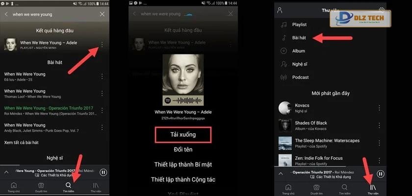 Hướng dẫn tải nhạc trên Spotify về điện thoại