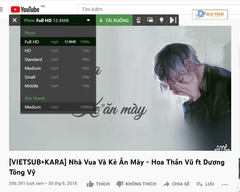 Tải nhạc về máy tính qua công cụ tích hợp trên Cốc Cốc