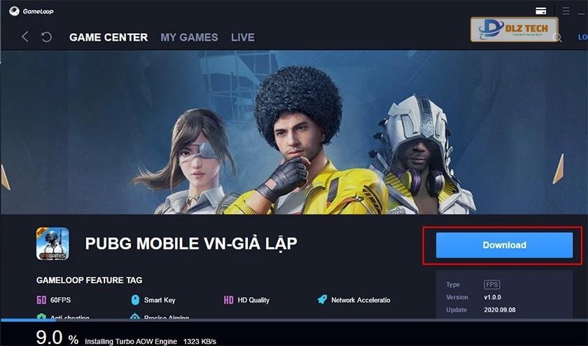 Cài đặt PUBG Mobile từ Tencent