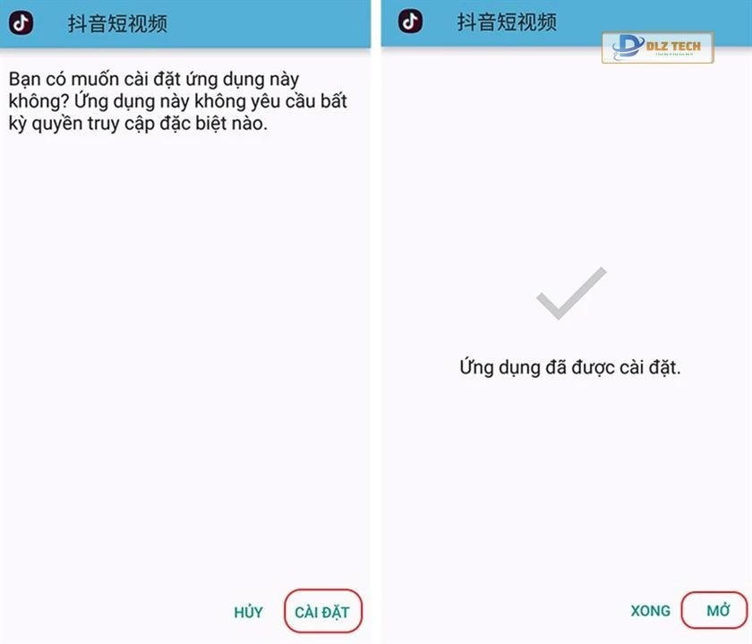 Cài đặt Tik Tok Trung Quốc trên Android
