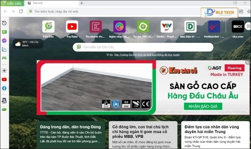 Sử dụng trình duyệt Cốc Cốc để tải video Livestream