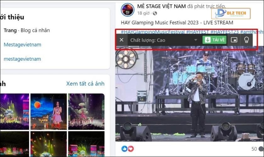 Xuất hiện thanh công cụ khi di chuột qua video