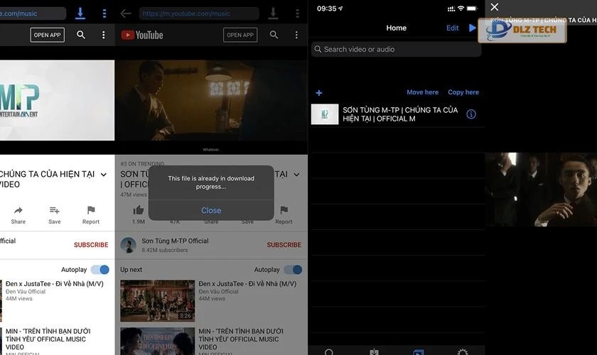 Tải video từ youtube về điện thoại iPhone bằng Jungle