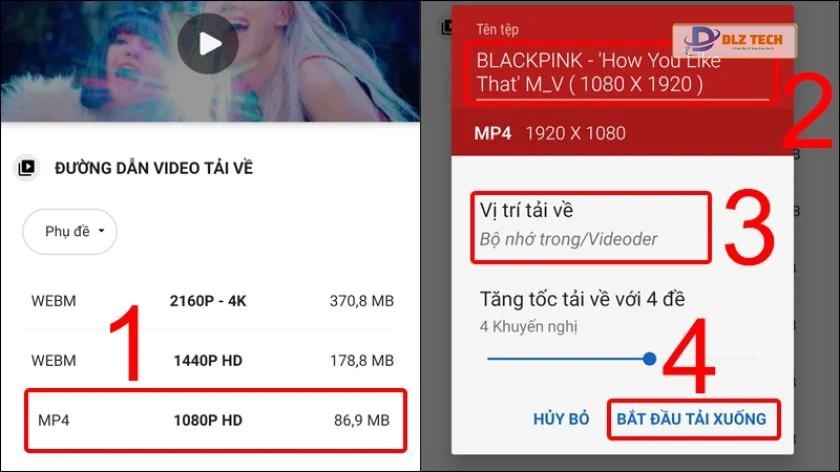 Tải video từ Youtube về điện thoại Android qua Videoder Youtube