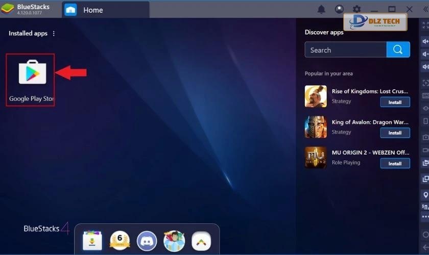 Chạy giả lập và tìm kiếm YouTube Vanced trong Play Store