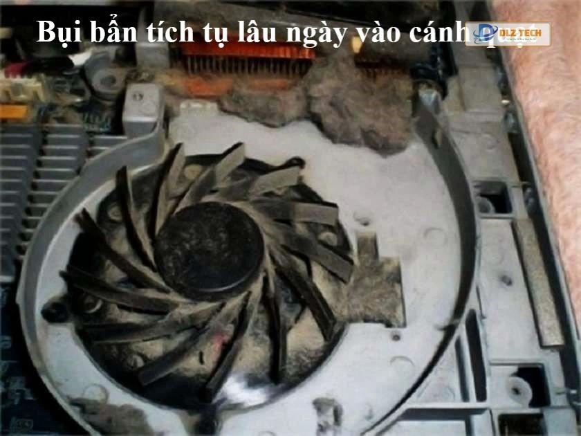 Bụi bẩn tích tụ lâu ngày có thể là một nguyên nhân gây ra tình trạng quạt laptop kêu to