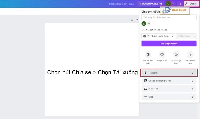 Tải xuống avatar từ Canva