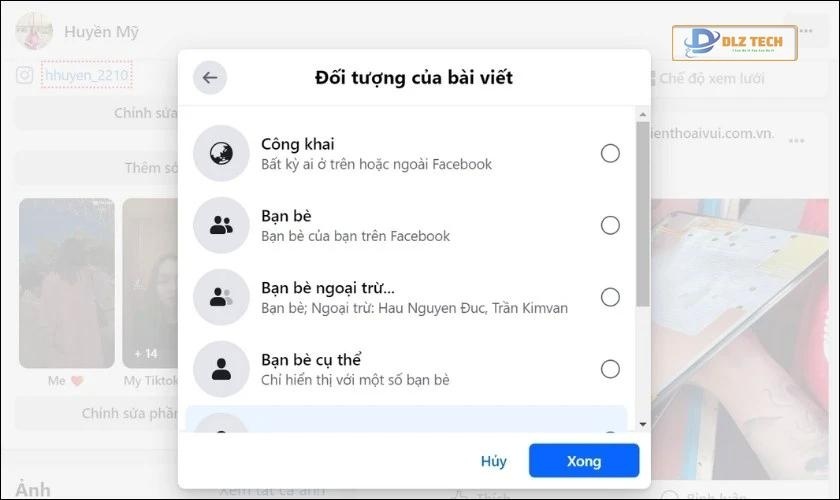 Có thể chọn đối tượng xem địa điểm check-in trên Facebook không?