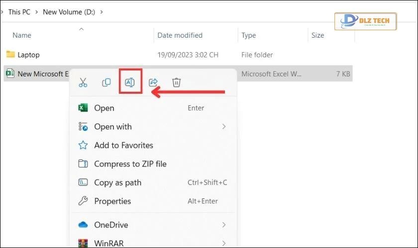 Cách đổi tên file Excel trên máy tính