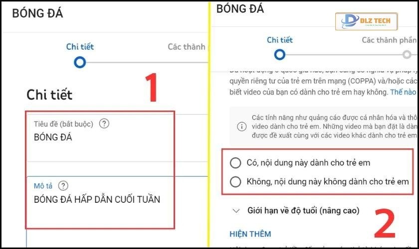 Thêm Tiêu đề và Mô tả