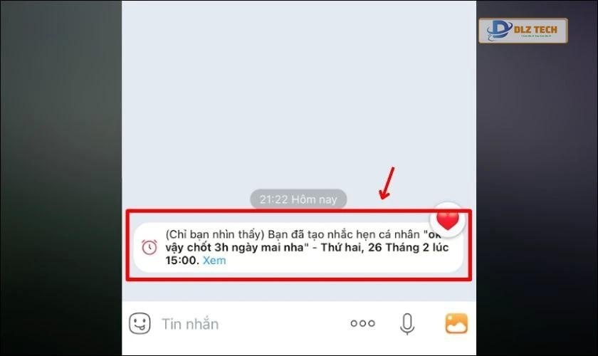 Cách xóa lịch nhắc hẹn trên Zalo