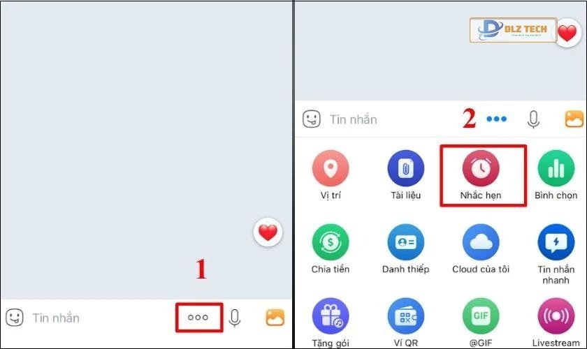 Hướng dẫn tạo lịch nhắc hẹn trong nhóm chat trên Zalo bằng điện thoại