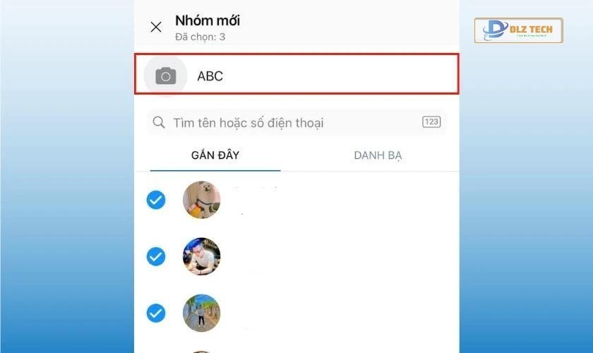 Đặt tên nhóm Zalo sau khi tạo
