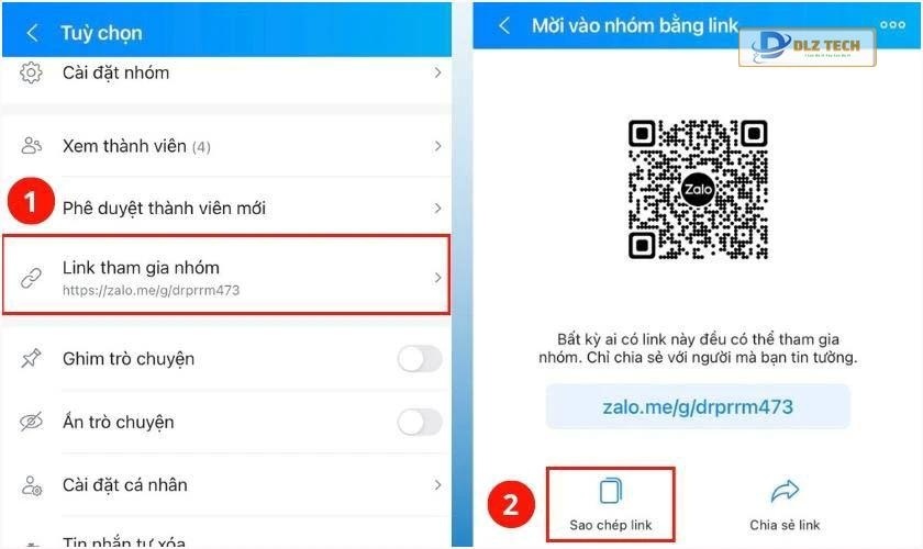 Thêm thành viên và nhóm Zalo - Cách 2