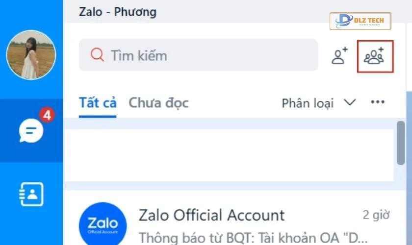 Lập group Zalo trên máy tính