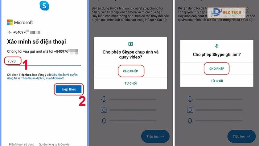 Cách tạo tài khoản Skype trên điện thoại bằng số điện thoại