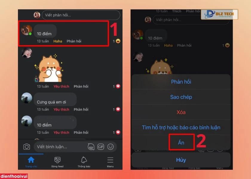Tắt bình luận trên trang Facebook cá nhân