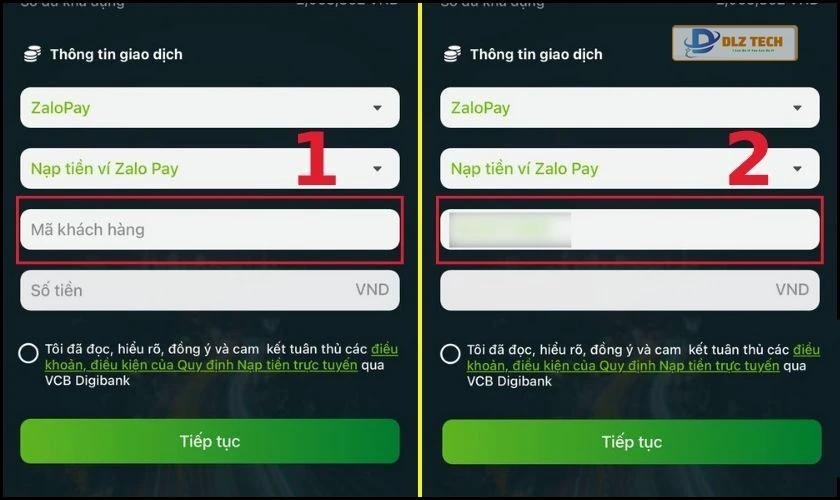 Nhập số điện thoại tài khoản Zalo của bạn