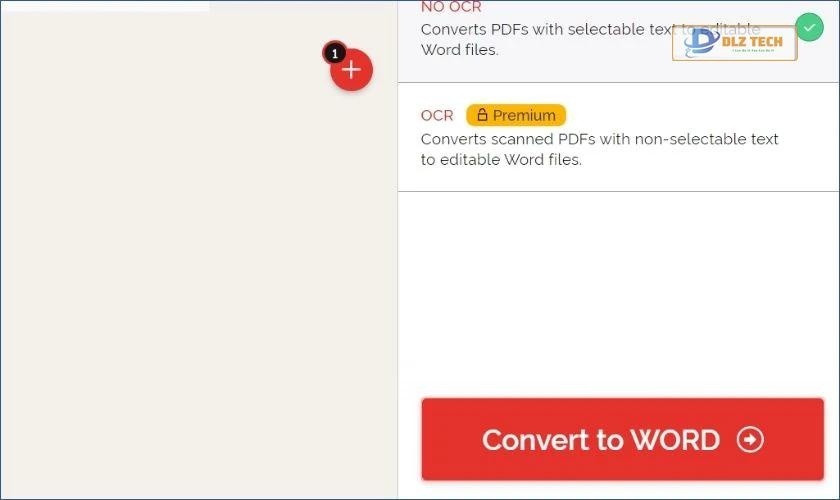 nhấn convert to word và chờ giải nén