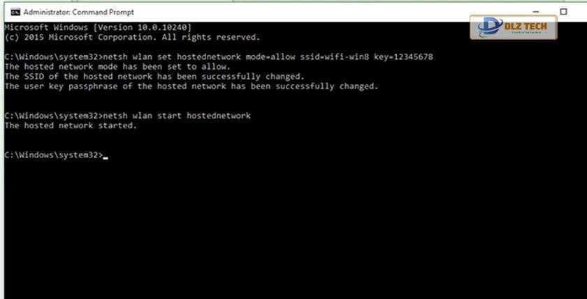 Cách phát wifi win 10 bằng Command Prompt