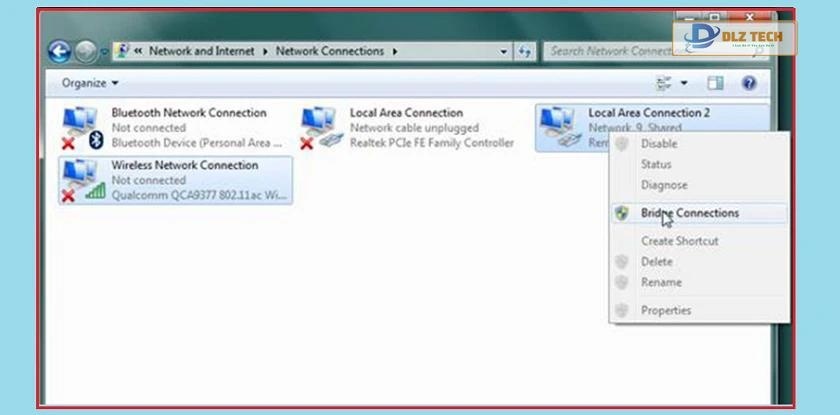 Chọn “Connect’’ để hoàn tất quá trình phát wifi trên win 7