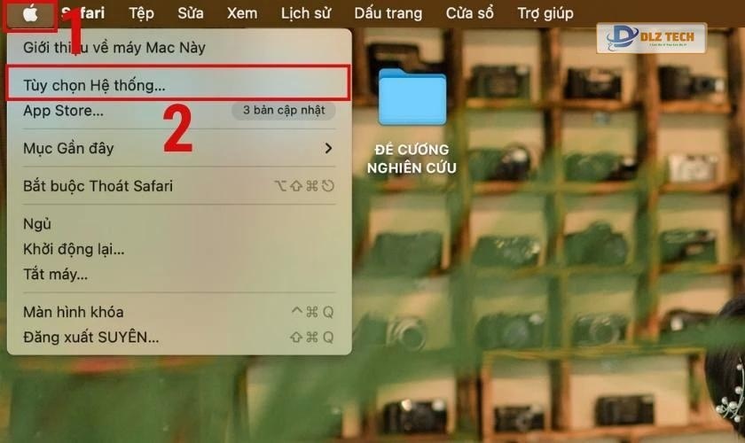 Sử dụng tính năng thu phóng trên Macbook