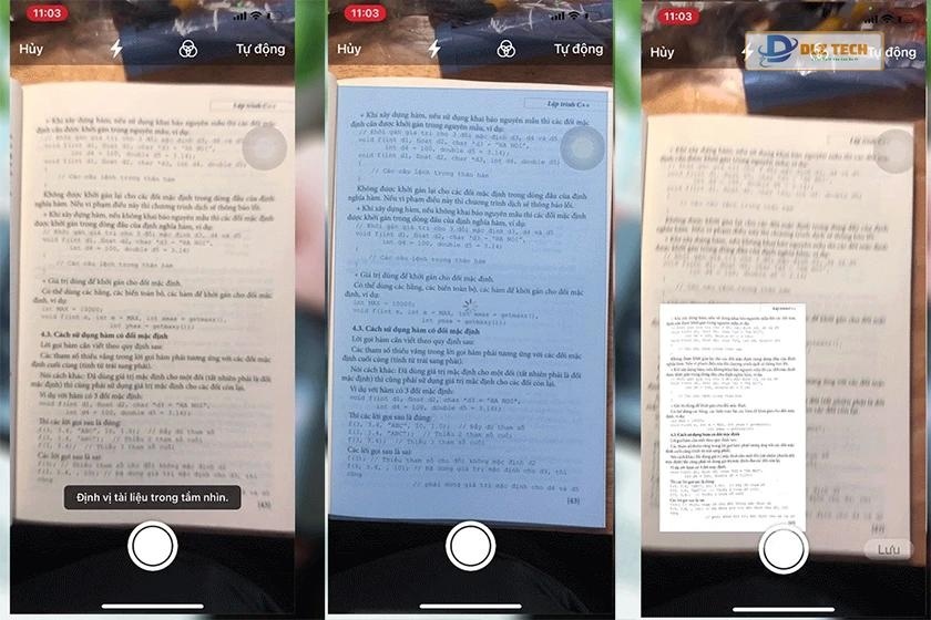 Scan văn bản bằng điện thoại iPhone