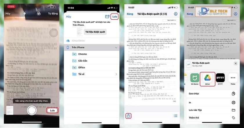 Scan văn bản bằng điện thoại iPhone