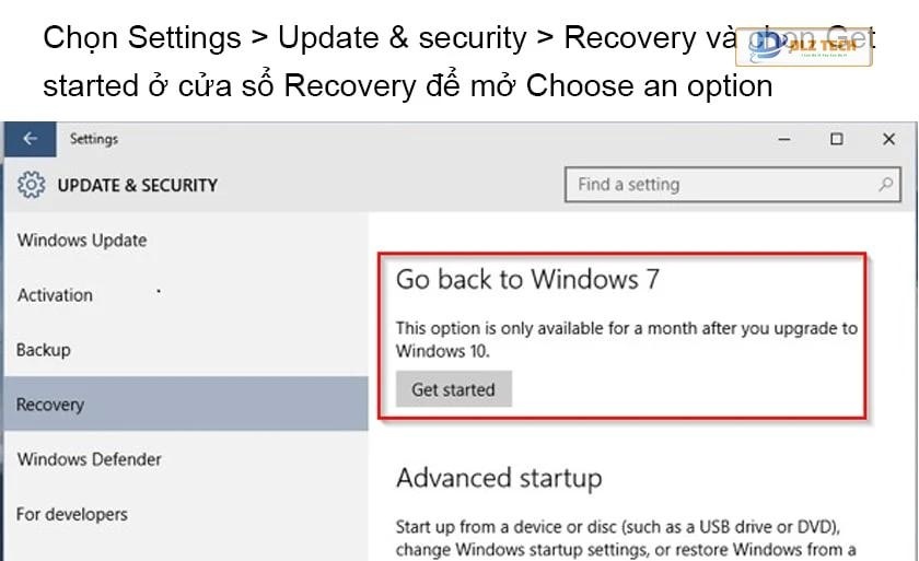 Cách reset laptop Win 10 như ban đầu bằng Recovery