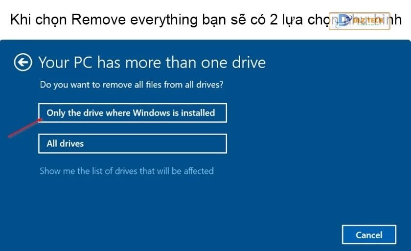 Cách reset máy tính Win 10 khi bị đơ
