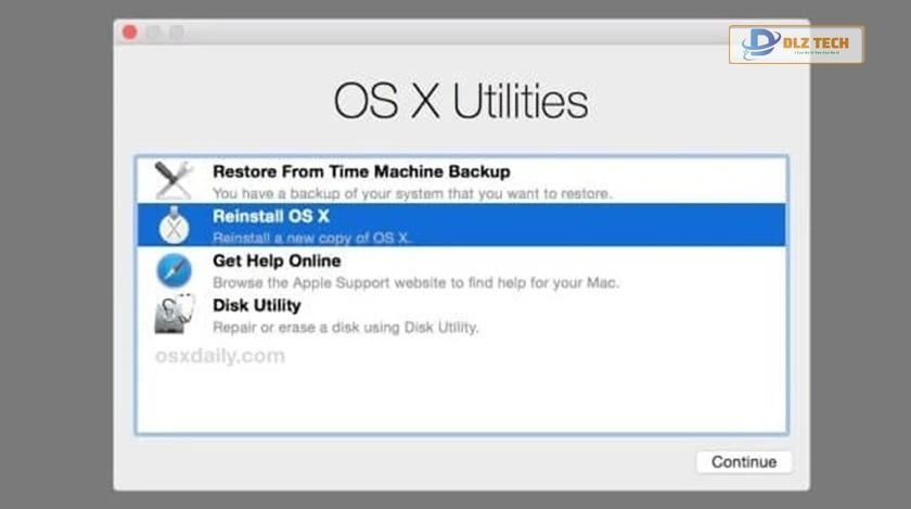 Khởi động vào chế độ khôi phục