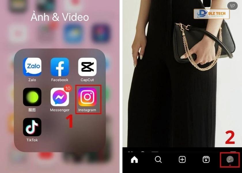 cách mở tạo reup story instagram lên facebook