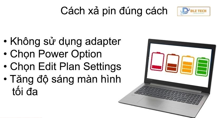 Hướng dẫn xả pin laptop Lenovo đúng cách