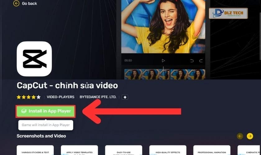 Cài đặt Capcut trên BlueStacks