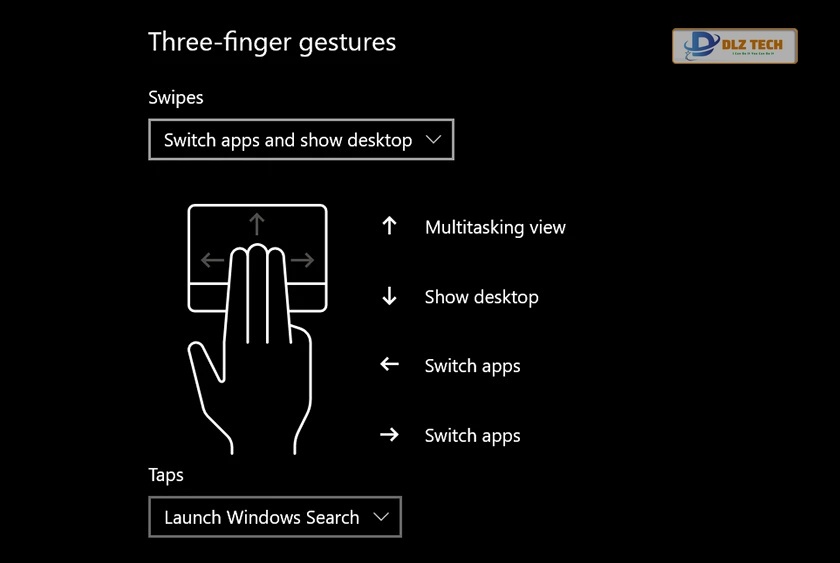 Switch apps and show destop