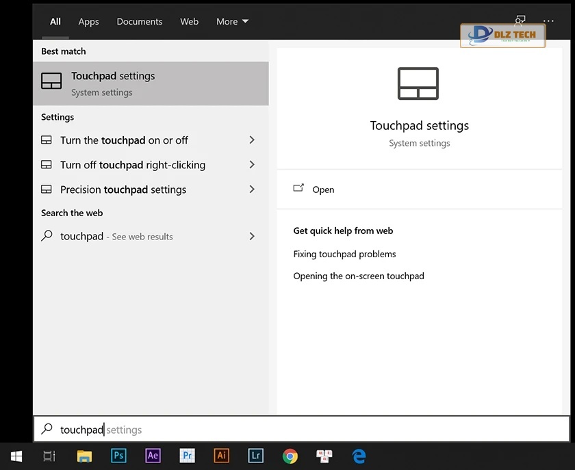 Mở Precision touchpad trên win 10