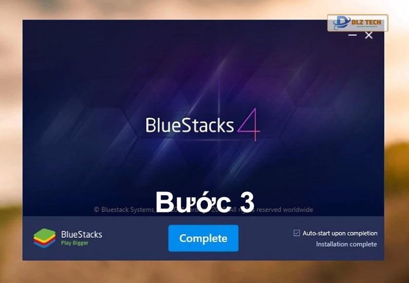 Hoàn tất cài đặt BlueStacks