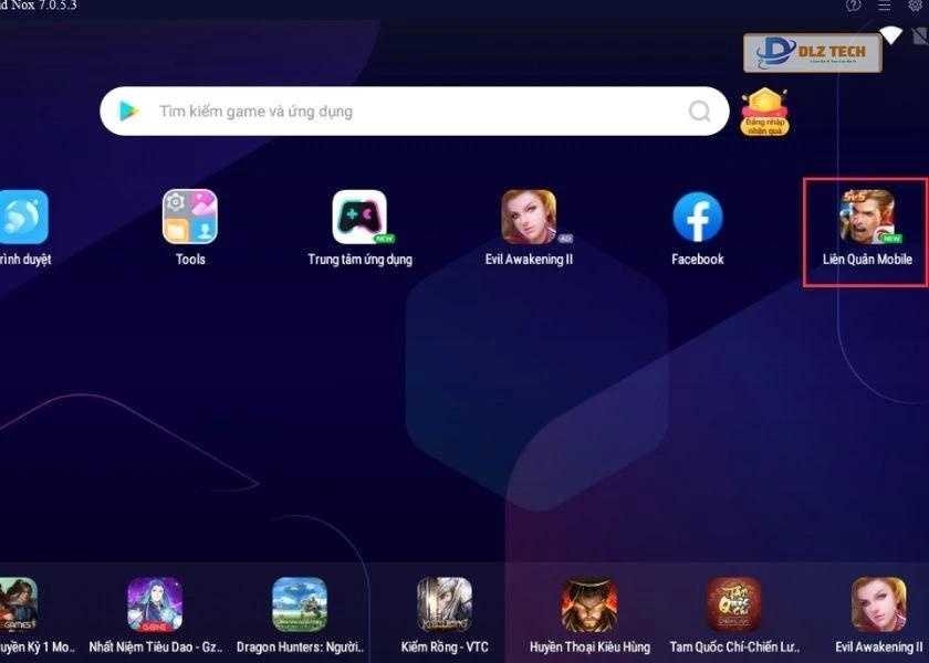 chơi game liên quân trên máy tính