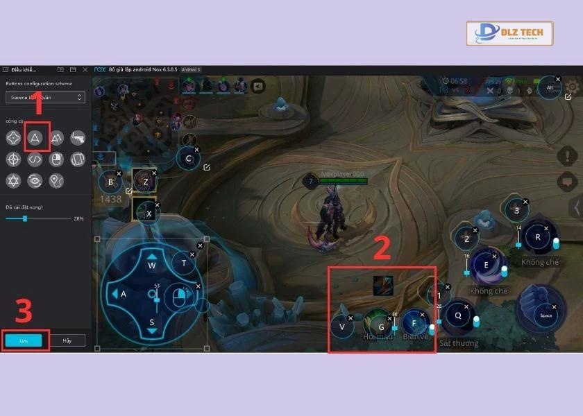 cách thiết lập khi chơi game liên quân