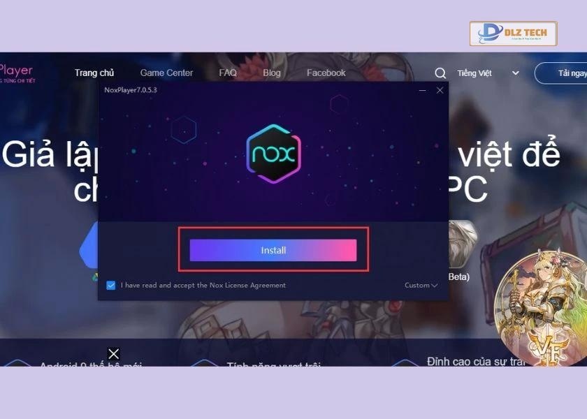sử dụng nox để tải liên quân trên pc