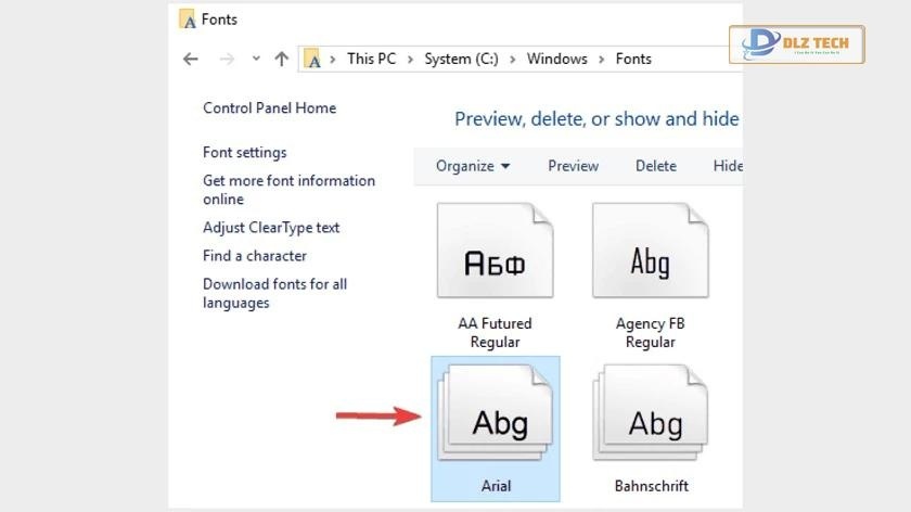 Khắc phục lỗi font chữ trên Win 10