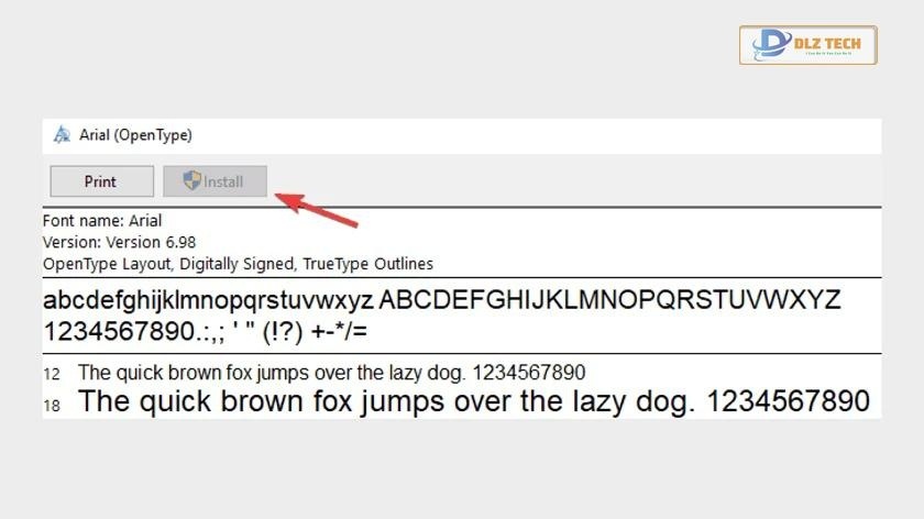 Khắc phục lỗi font chữ trên Win 10