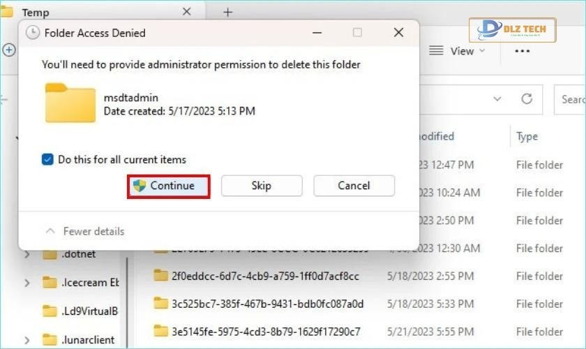 Xóa các tệp tạm thời trên ổ C khi bị đầy dung lượng