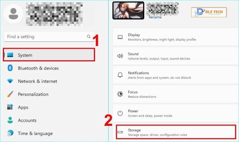 Khắc phục ổ đĩa C Win 11 bị đầy bằng cách sử dụng Storage Sense