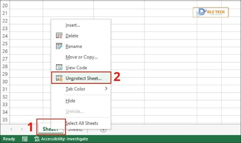 Cách mở ô dữ liệu bị khóa trong Excel