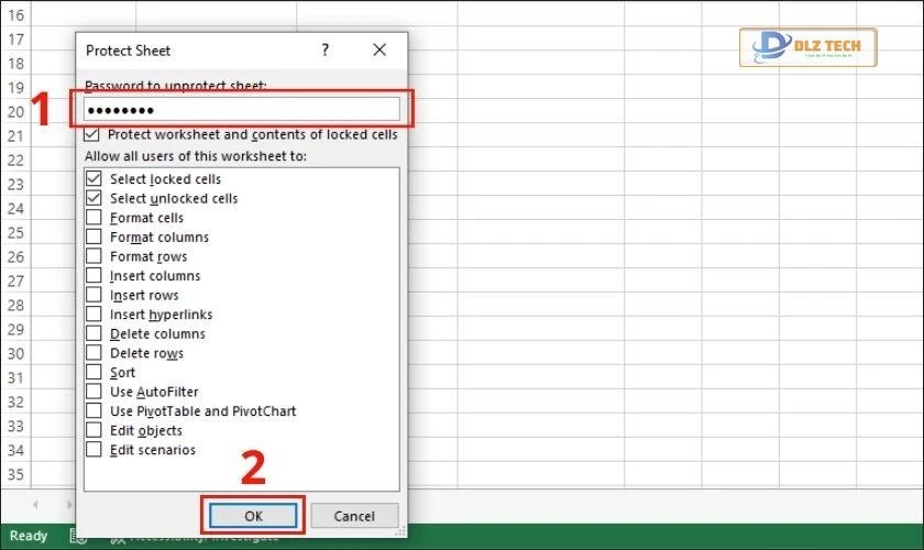 Xóa toàn bảng dữ liệu excel