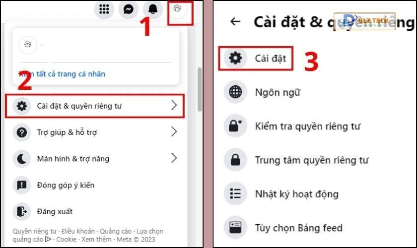 Hướng dẫn cách khóa trang cá nhân trên máy tính