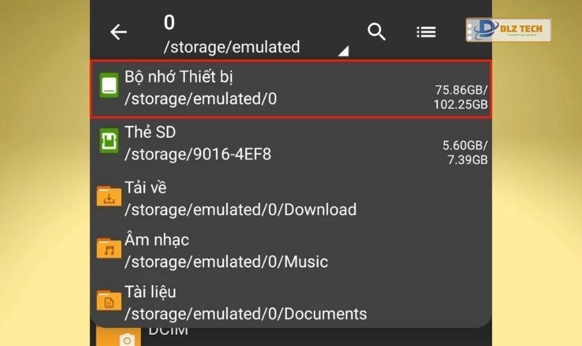 Khôi phục ảnh đã xóa trên Zalo bằng ZArchiver